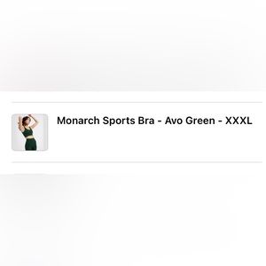 BUFF BUNNY- 3x AVO GREEN Monarch Sports Bra